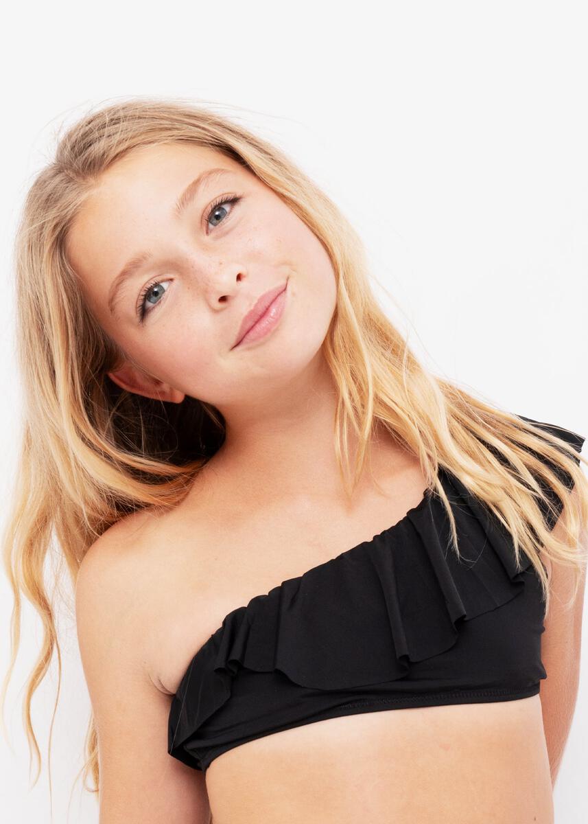 Black One Shoulder Bikini