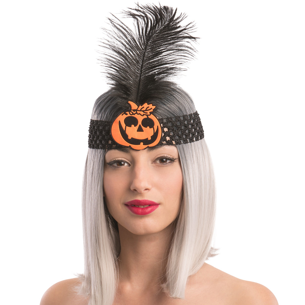Headband Charleston with Pumpkin Detail