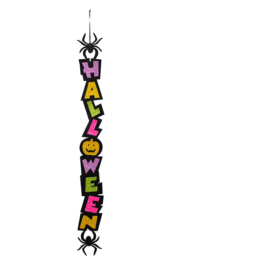 Vertical “HAPPY HALLOWEEN” Felt Decoration