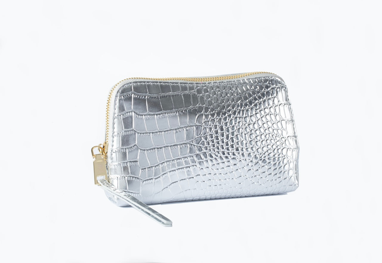 Small Jewelry Pouch - Silver