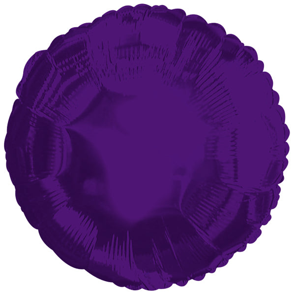 Purple Circle Foil Balloon 18"