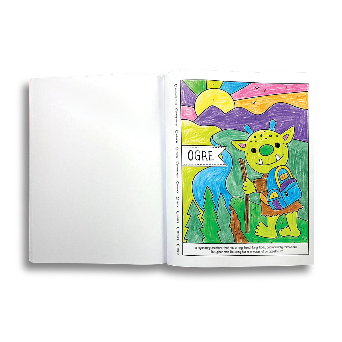 Color By Numbers Coloring Book- Mythical friends