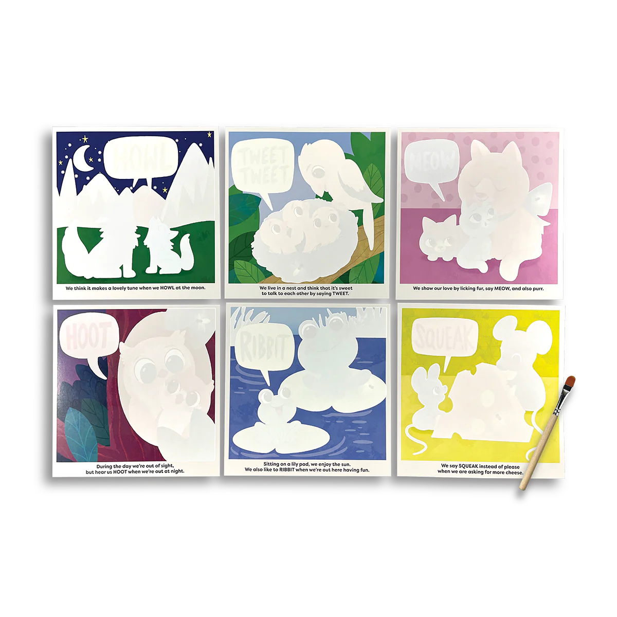 ألواح Water Amaze للكشف بالماء – حيوانات طُفْلية