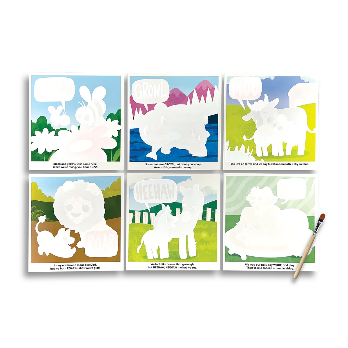 ألواح Water Amaze للكشف بالماء – حيوانات طُفْلية