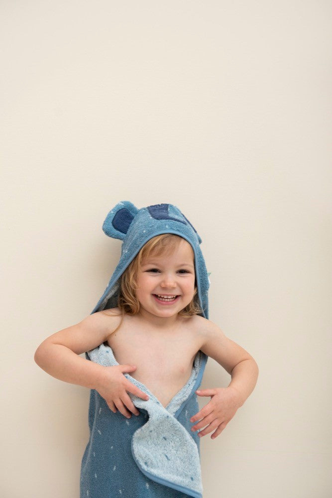 Hooded towel (75cm x 75cm) Mrs. Elephant