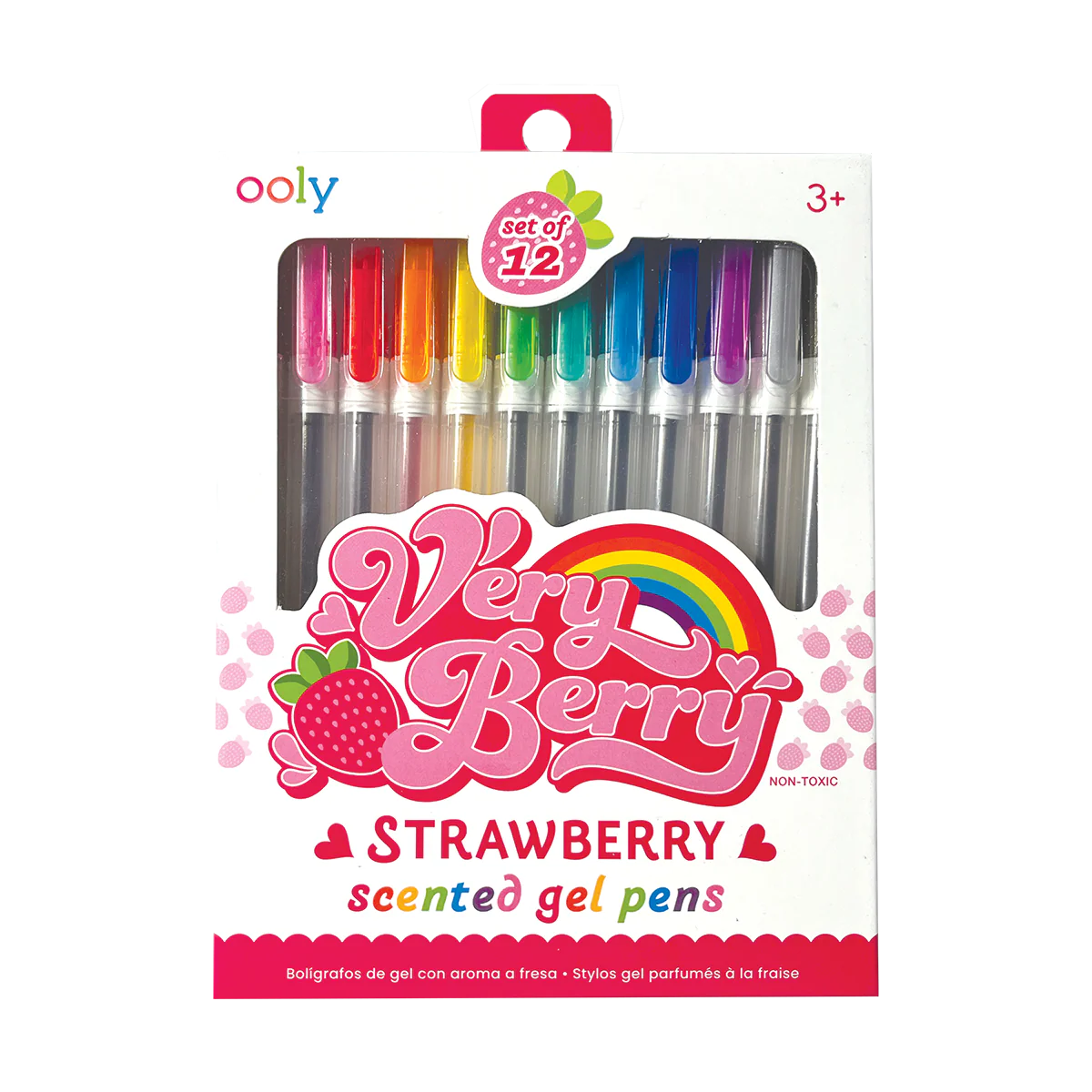 Very Berry Strawberry Scented Gel Pens - Set of 12