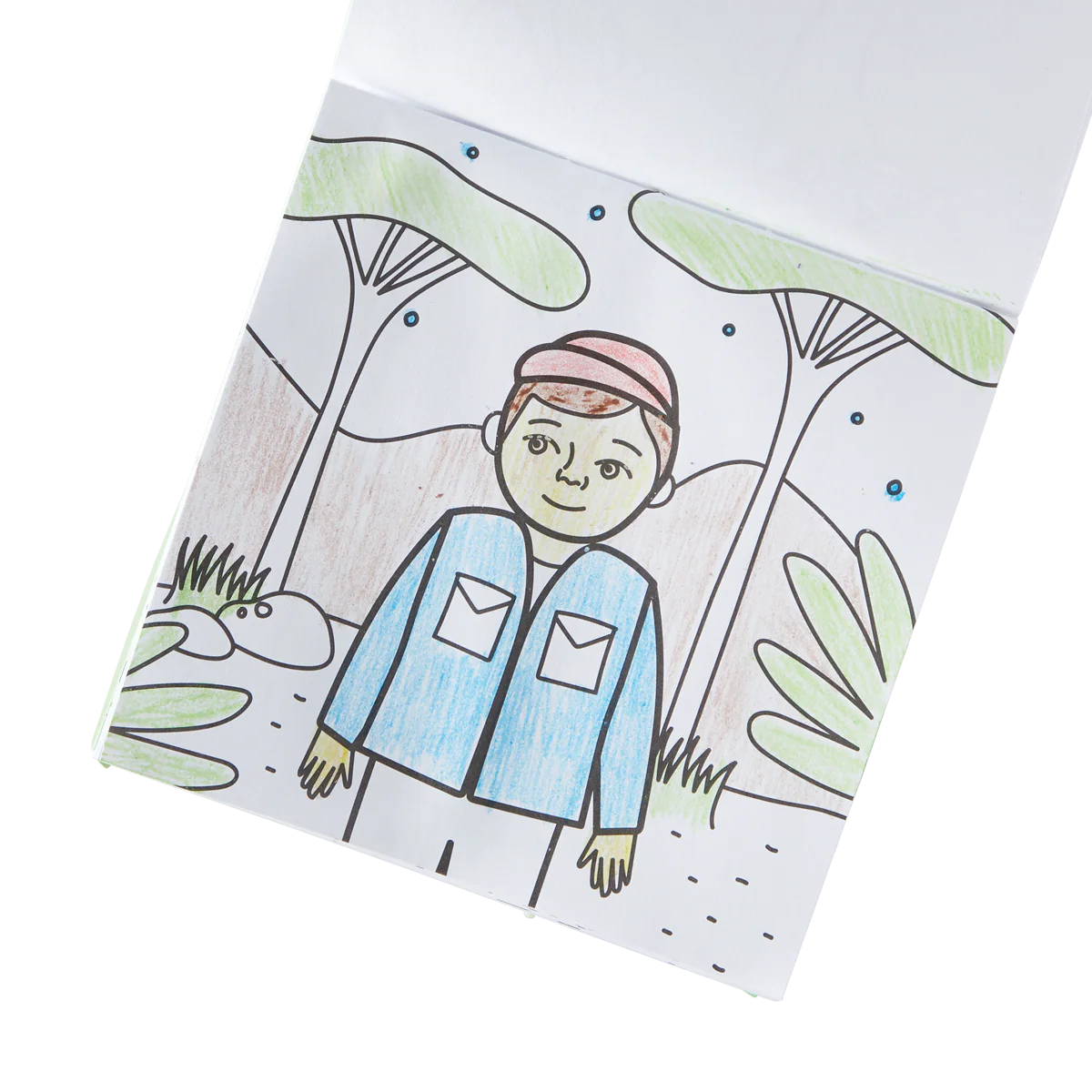 Coloring Book and Crayon Set - On Safari - Set of 9 Crayons