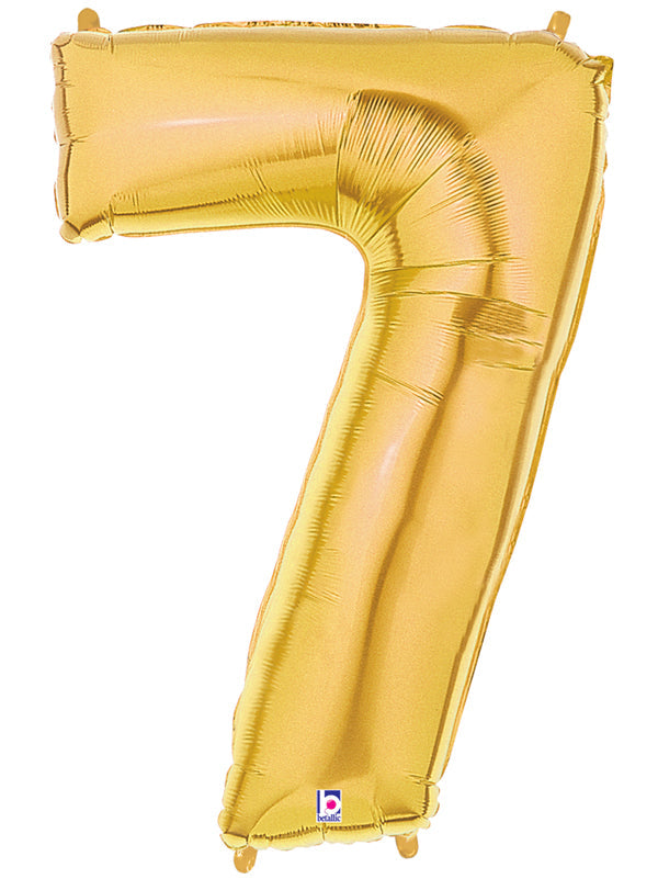 Gold Number Balloon 40"