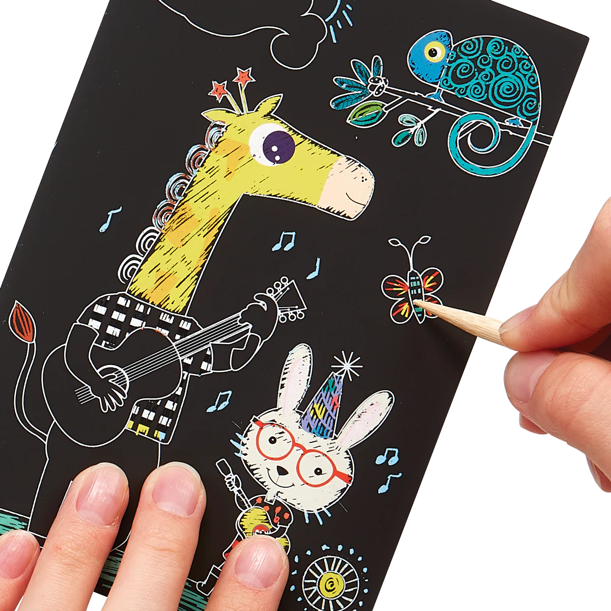 Safari Party Scratch and Scribble Mini Scratch Art Kit