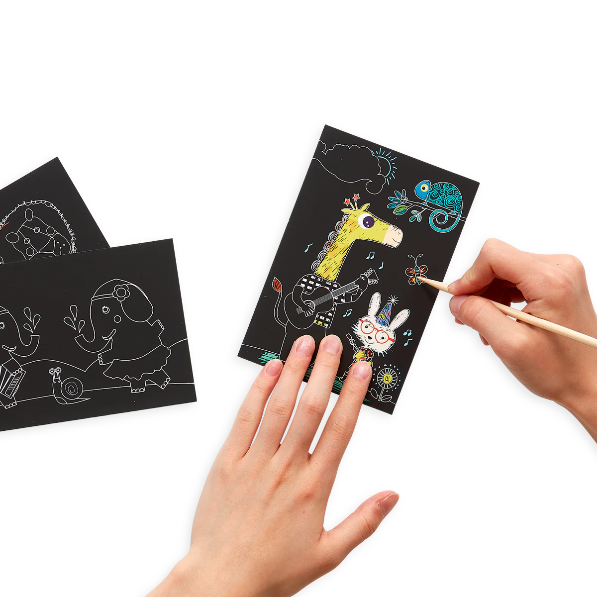 Safari Party Scratch and Scribble Mini Scratch Art Kit