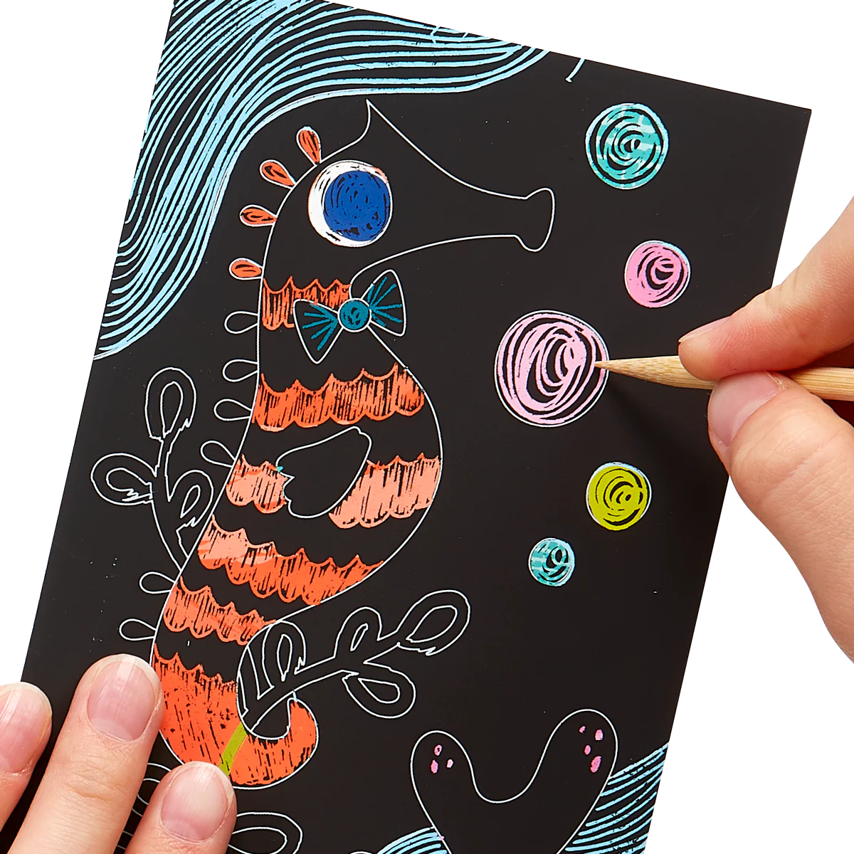 Friendly Fish Scratch and Scribble Mini Scratch Art Kit