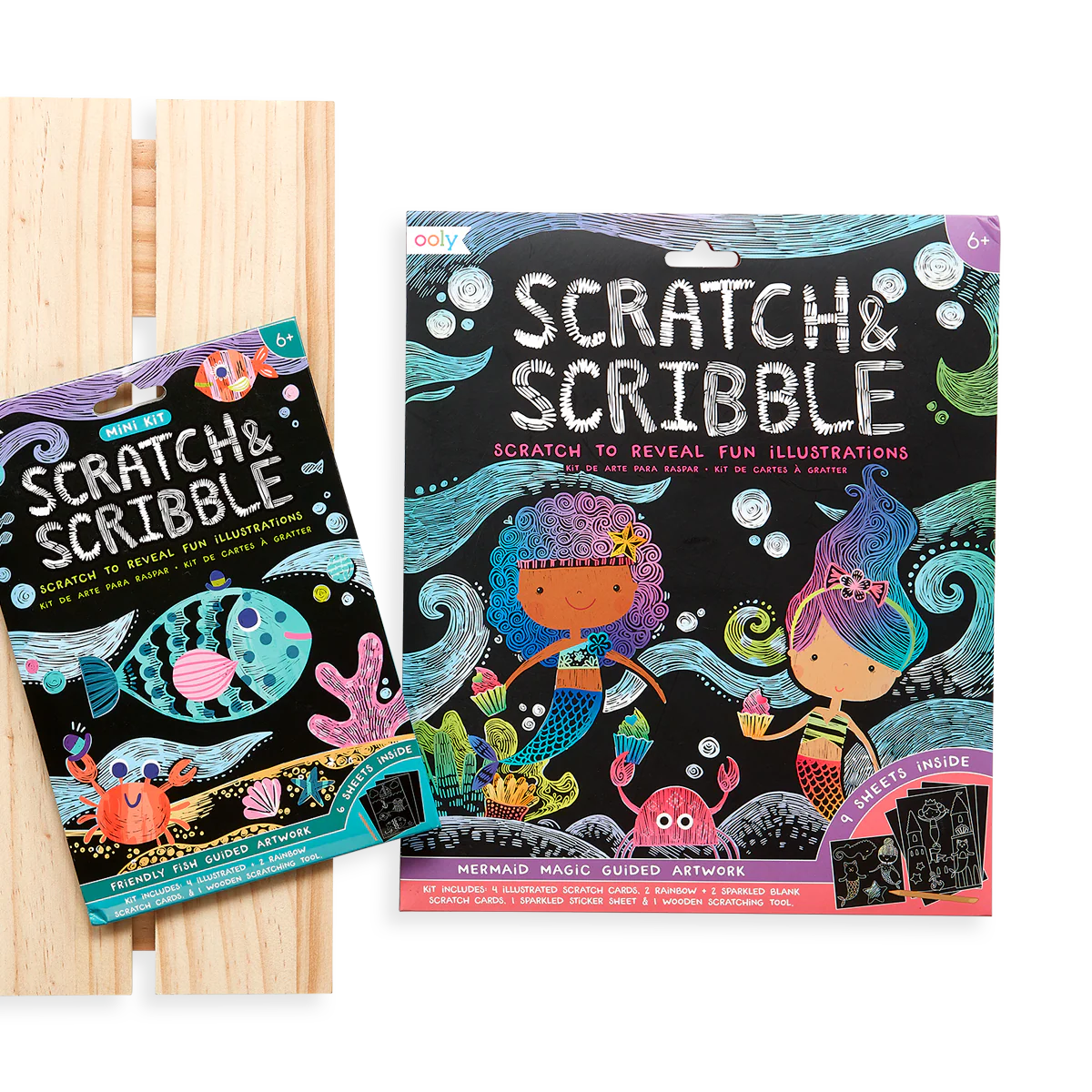 Friendly Fish Scratch and Scribble Mini Scratch Art Kit