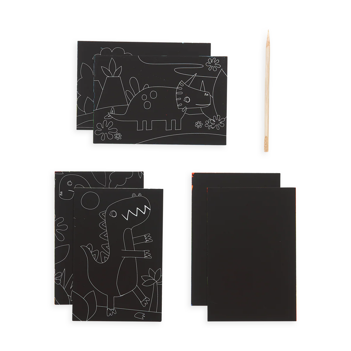 Dinosaur Days Scratch and Scribble Mini Scratch Art Kit