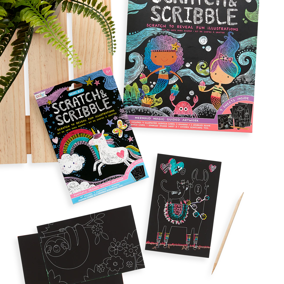 Funtastic Friends Scratch and Scribble Mini Scratch Art Kit