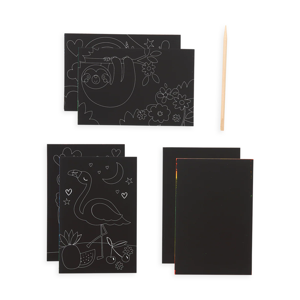 Funtastic Friends Scratch and Scribble Mini Scratch Art Kit