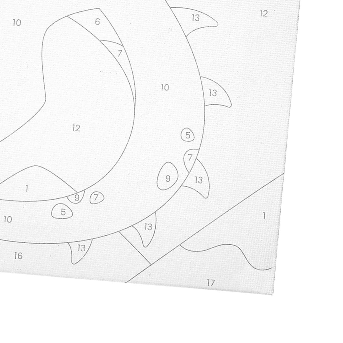 Colorific Canvas Paint by Number Kit - Fantastic Dragon