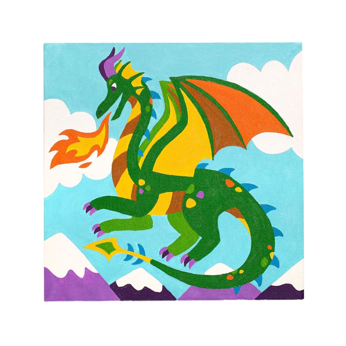 Colorific Canvas Paint by Number Kit - Fantastic Dragon