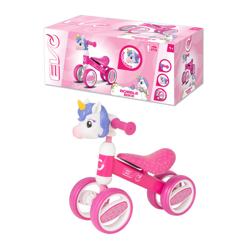 دراجة بوبل إيفو برأس شخصية اليونيكورن – لعبة ركوب تفاعلية للأطفال