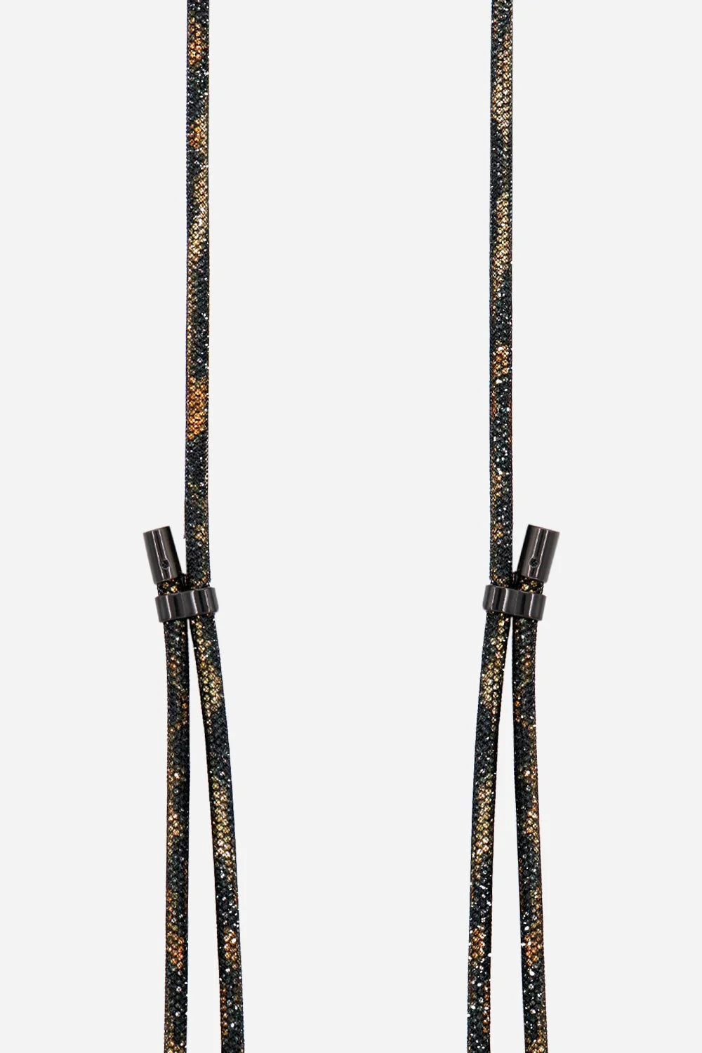 Mariah Black and Gold Cord Chain 120 cm