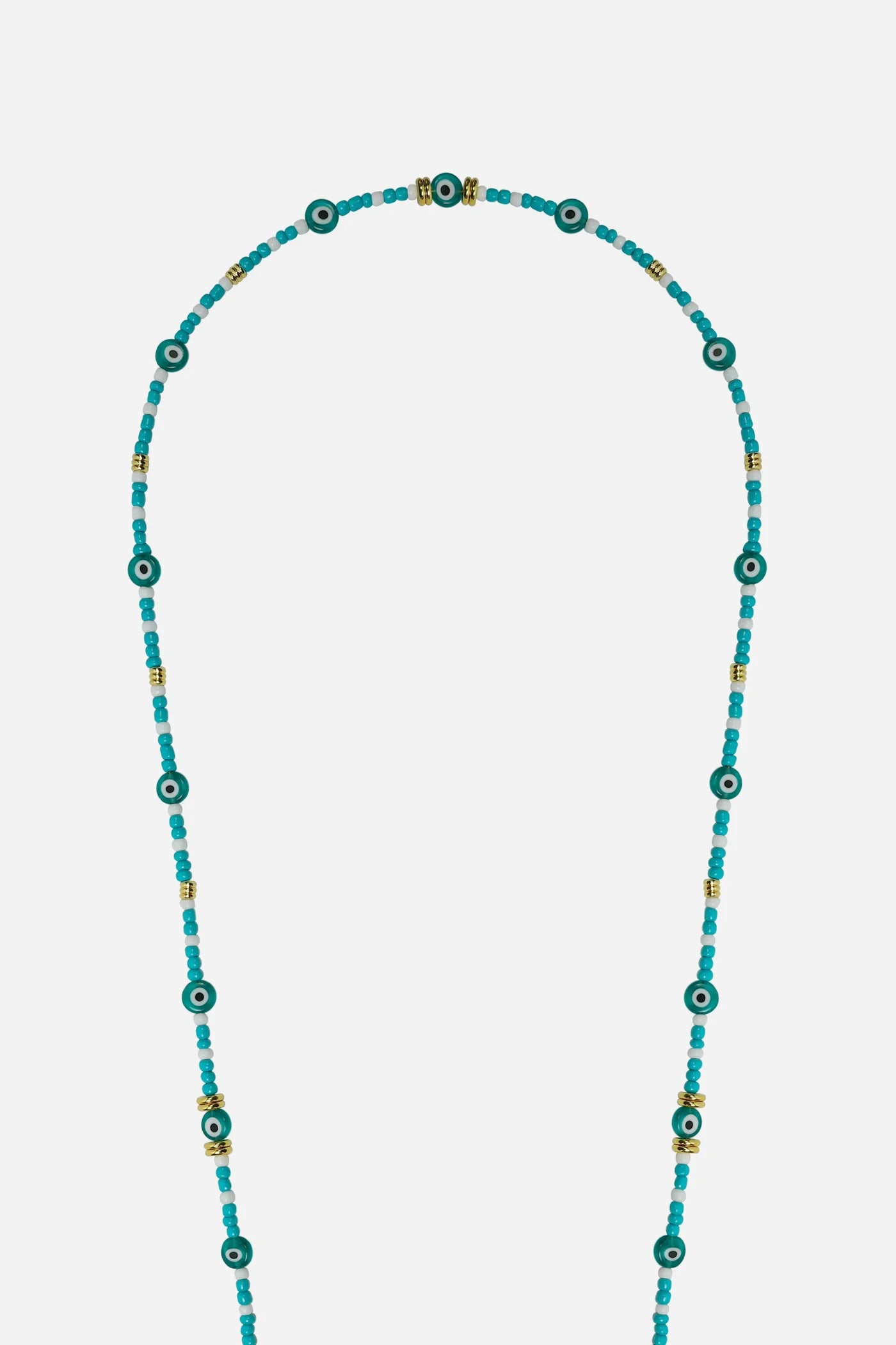 PAROS LONG NECKLACE TURQUOISE 120 CM