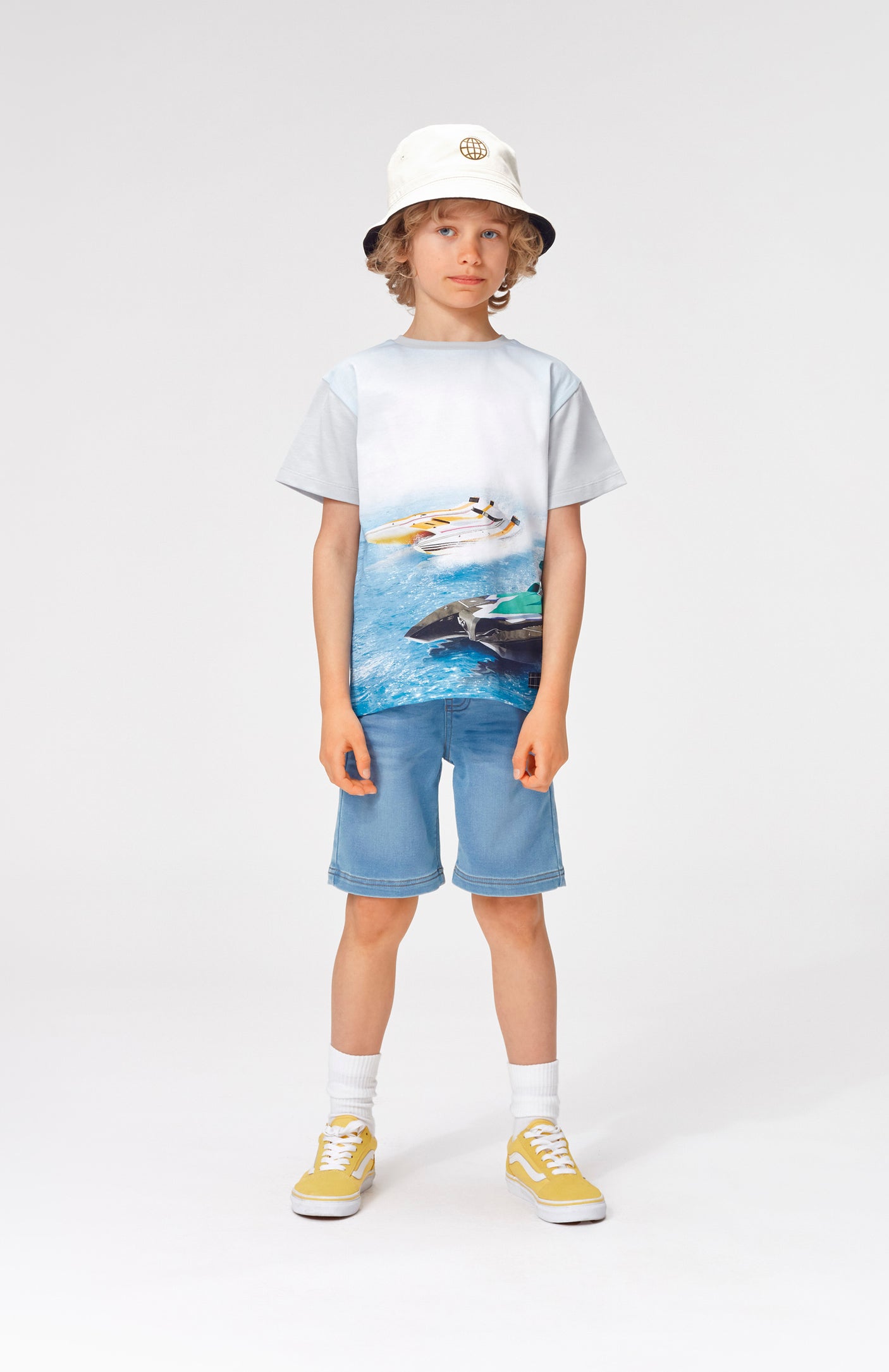 Ali Denim Shorts - Soft Blue