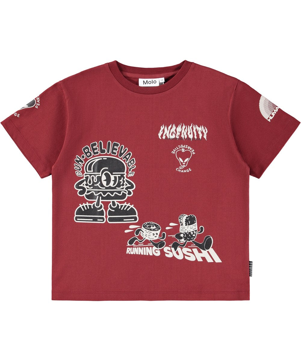 Rodney T-Shirt - Dark Red