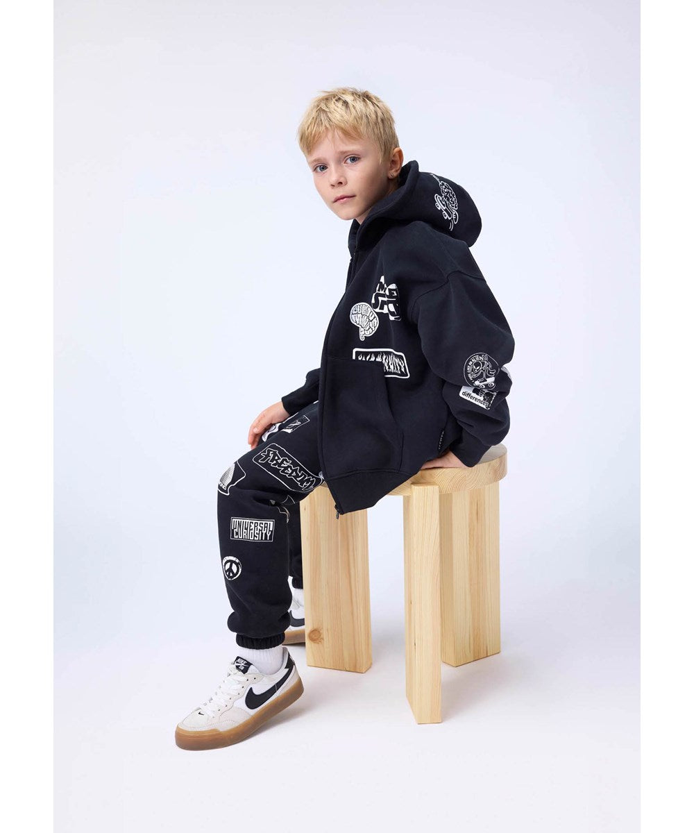 Marly Allen Hoodie and Pants Set - Black