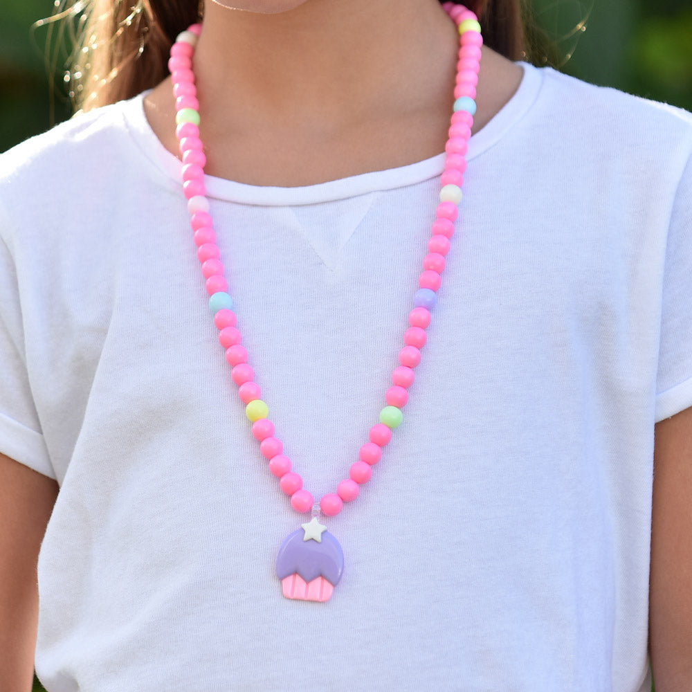Cupcake Bubblegum Beads Necklace