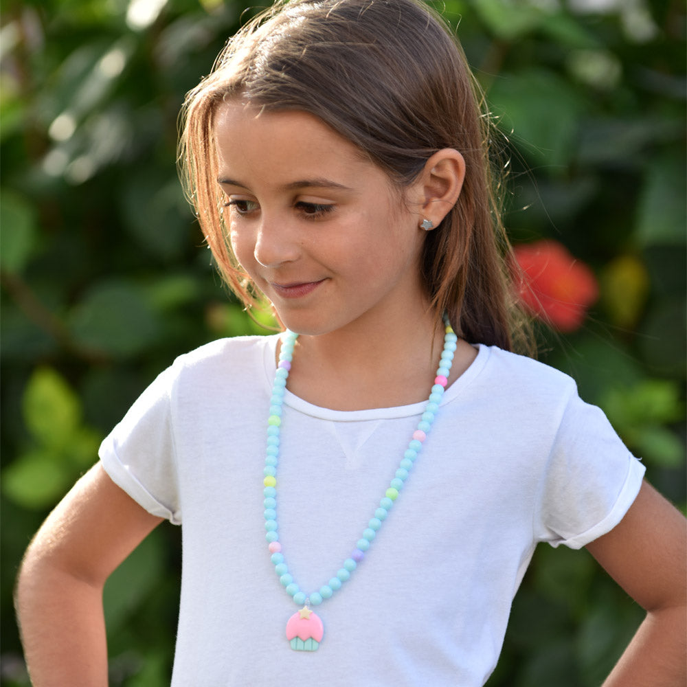 Cupcake Bubblegum Beads Necklace