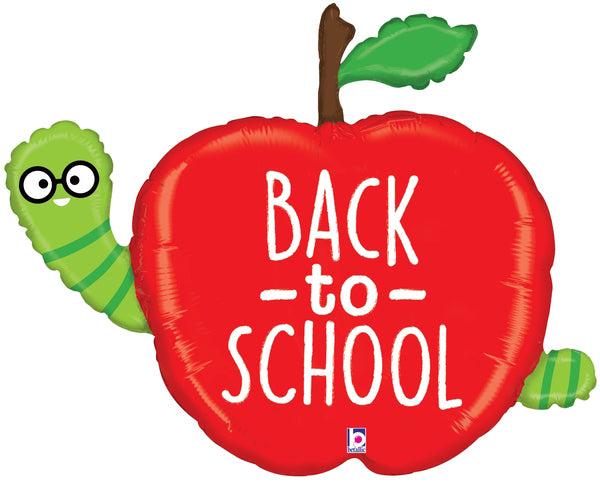 Back To School Apple Foil Balloon 40"