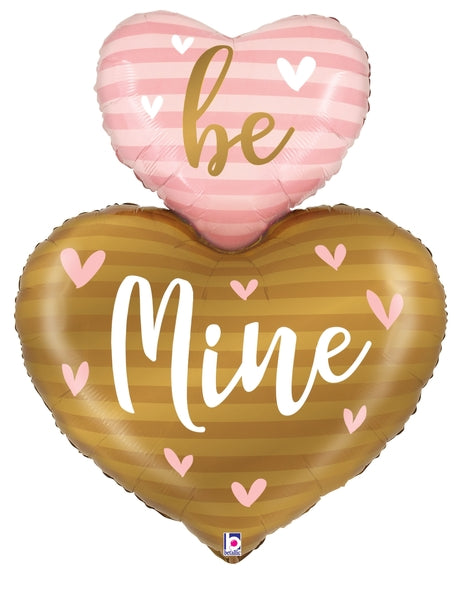 Be Mine Heart Duo Foil Balloon 42"