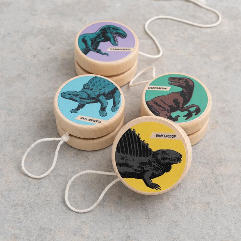 Prehistoric Land Wooden Yoyo Assorted (single)