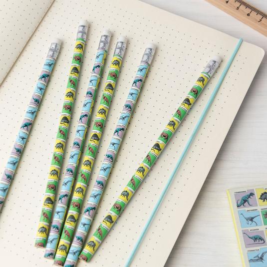 Prehistoric Land HB Pencils ( Set Of 6 )