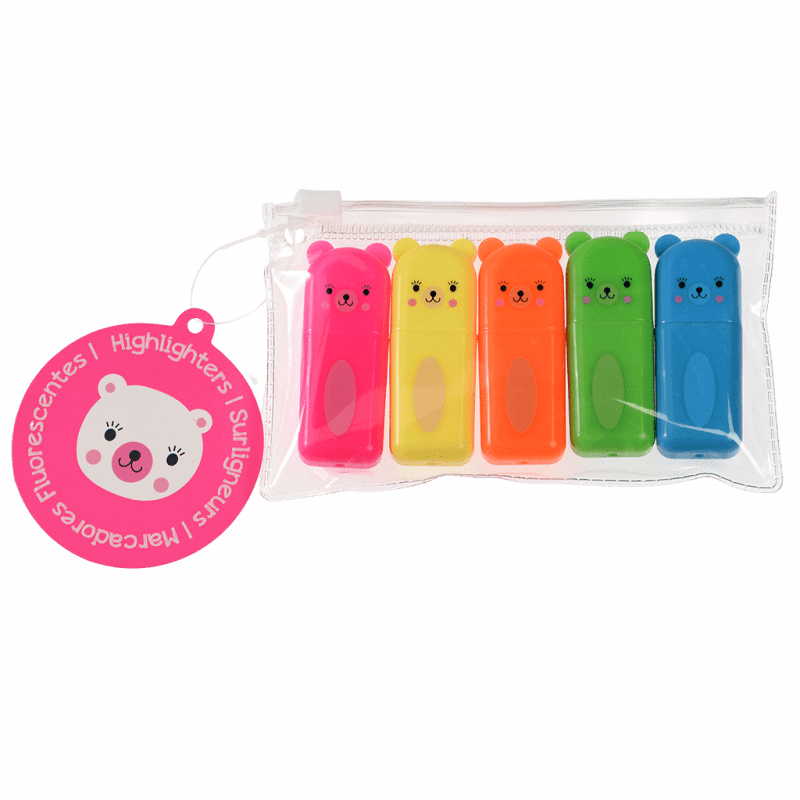 Bear Highlighters (set Of 5)