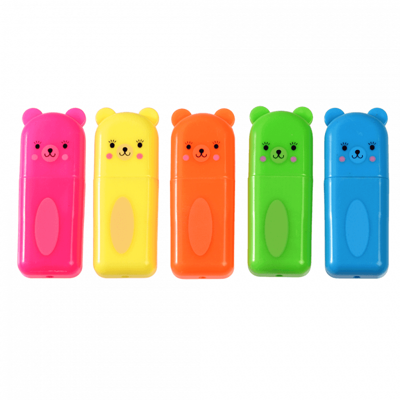 Bear Highlighters (set Of 5)