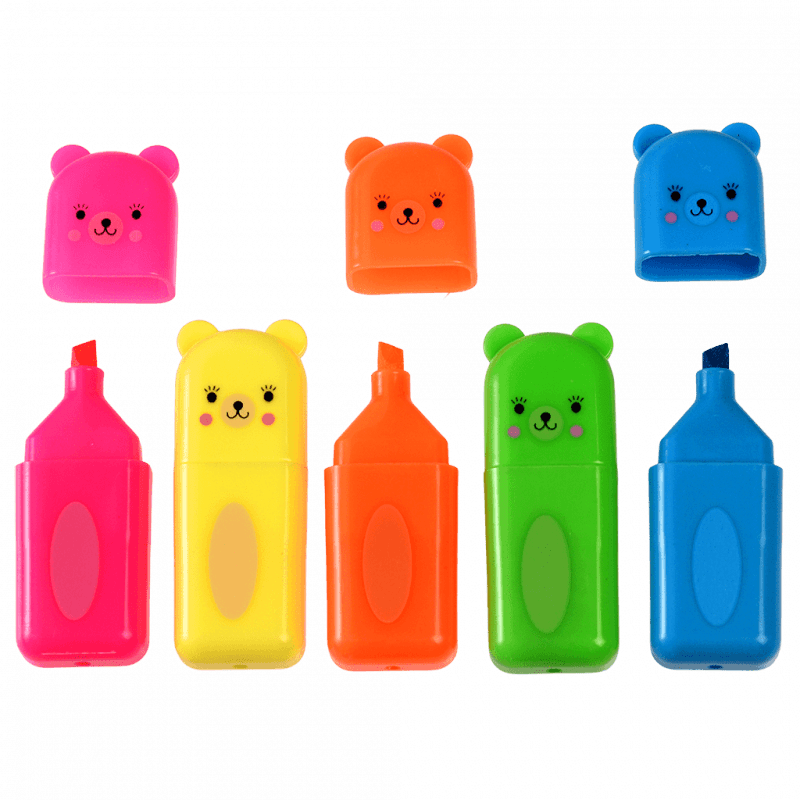 Bear Highlighters (set Of 5)