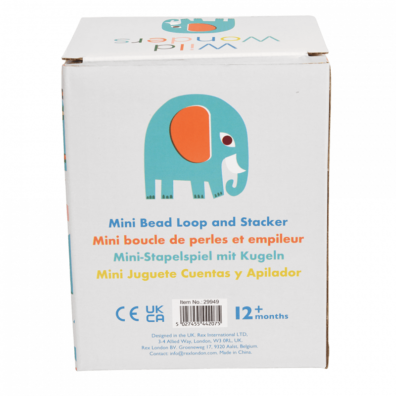 Mini Bead Loop and Stacker Toy - Wild Wonders