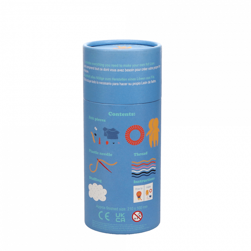 Felt craft kit - sew your own lion