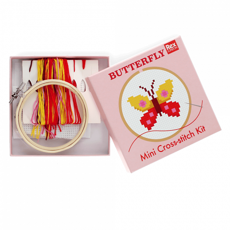 Mini cross-stitch kit - Butterfly