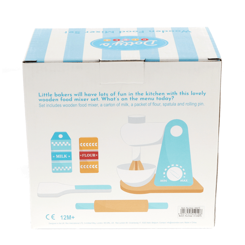 Wooden toy Mixer playset