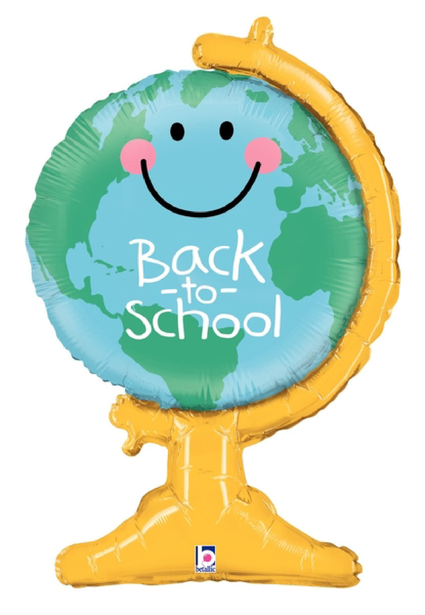 Back to School Globe Foil Balloon 33"