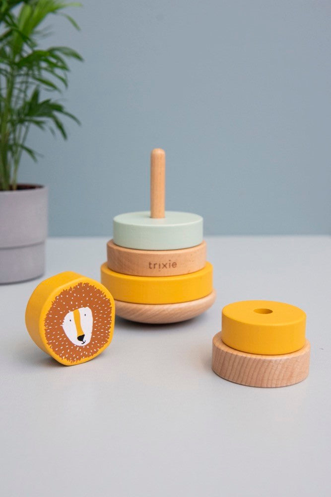 Wooden stacking toy - Mr. Lion