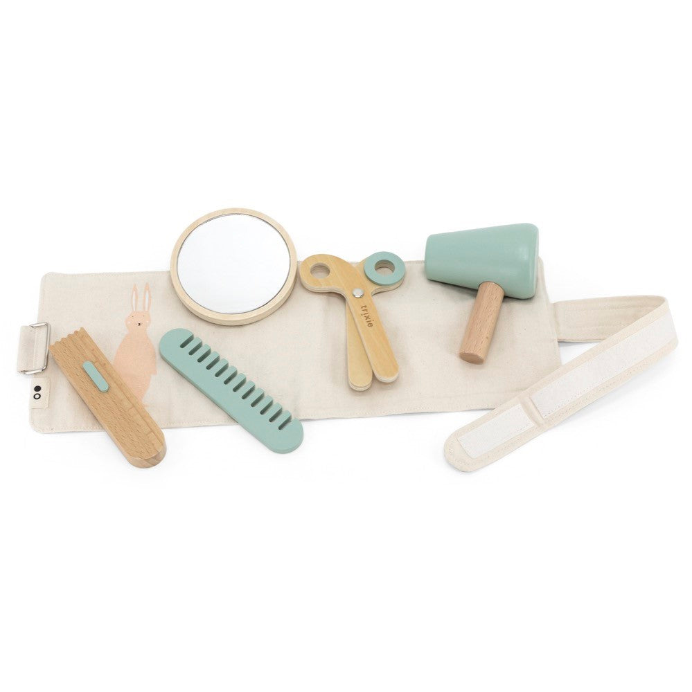 Wooden hairdresser set