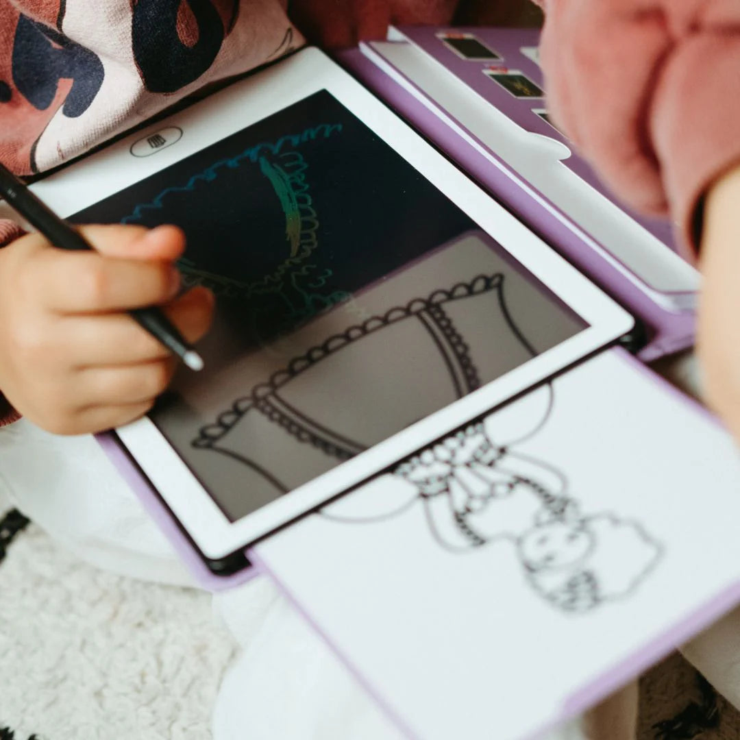 Kidydraw-Mini Lcd Tracing Book - Princesses