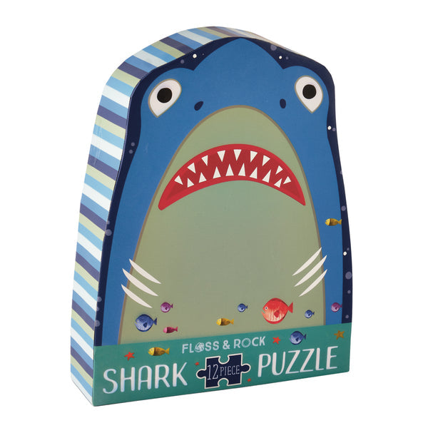 12 Piece Shaped Jigsaw in Shaped Box - Shark
