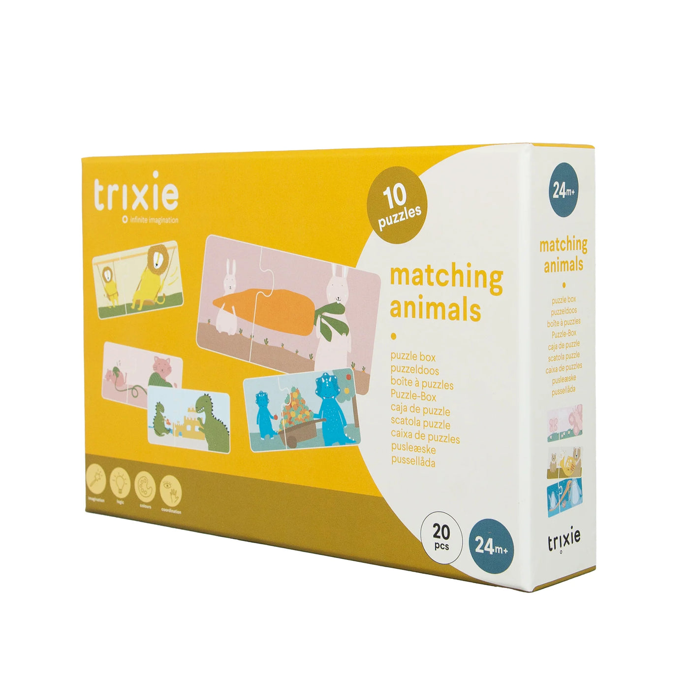 Puzzle box - Matching animals - 10 duo puzzles