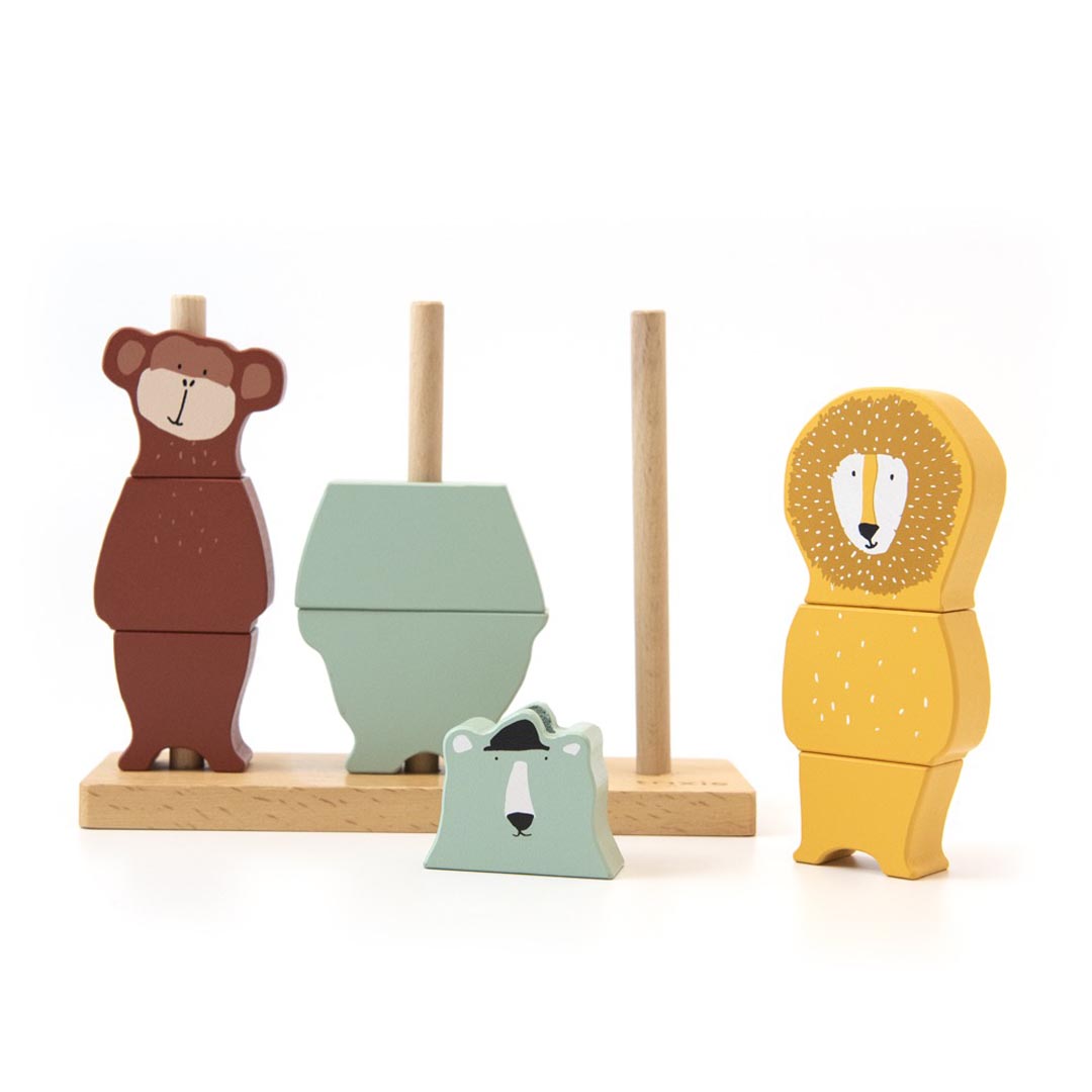 Wooden Animal Puzzle Stacker