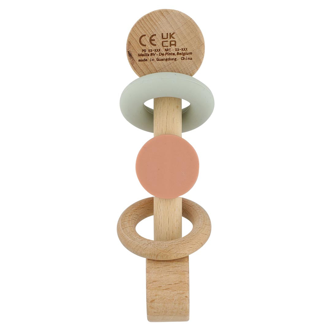 Wooden silicone rattle - Mrs. Cat