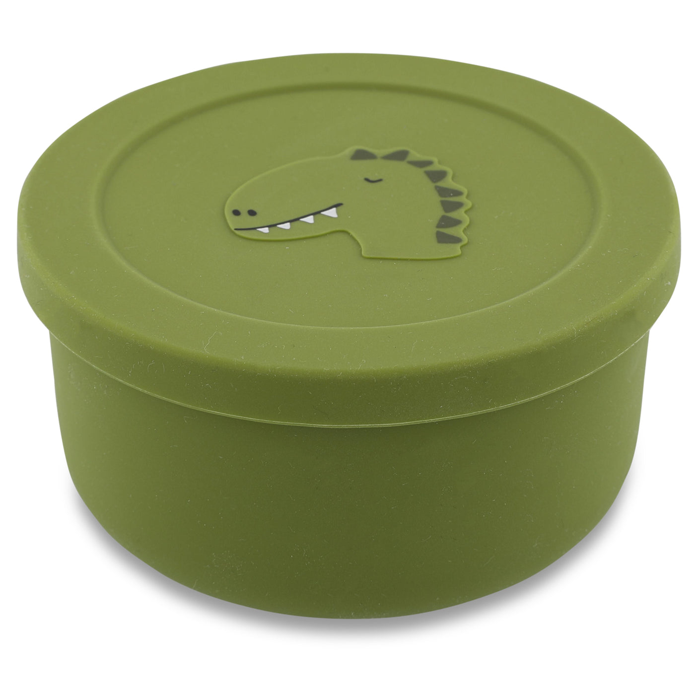 Silicone snack pot with lid - Mr. Dinosaur