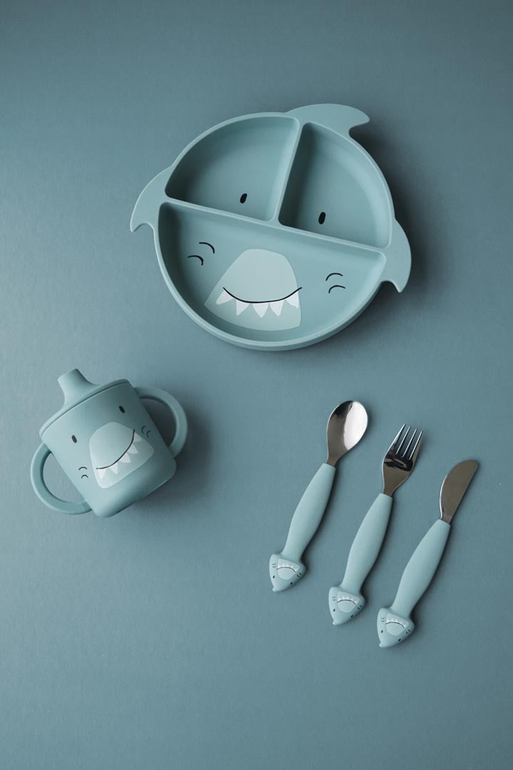 Silicone cutlery set 3-pack - Mr. Shark
